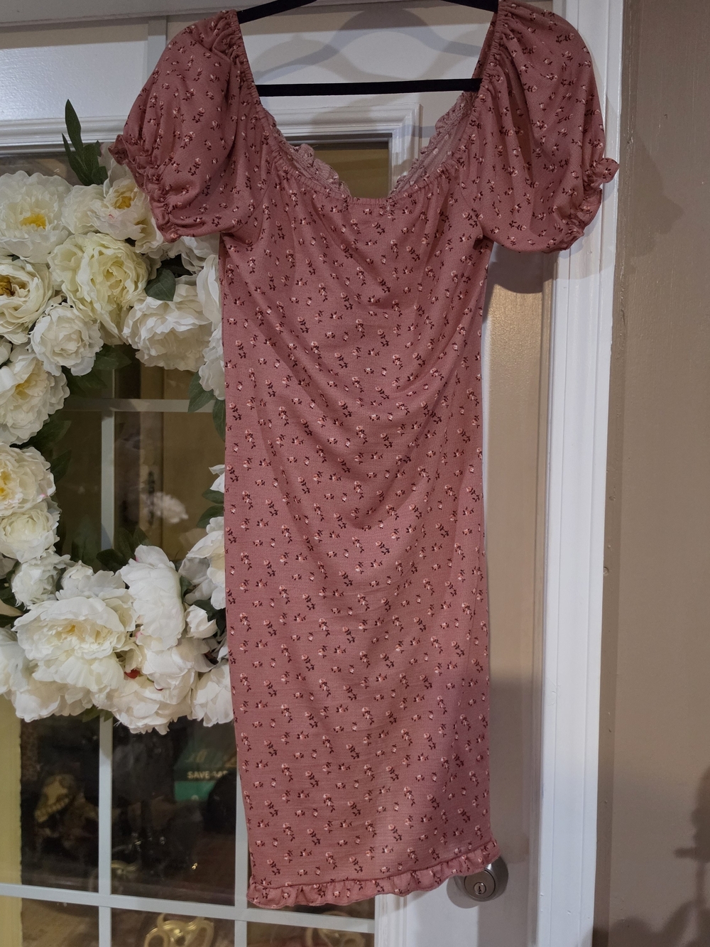 Liberty Love Dusty Rose Ruched Mini Dress - Picture 5 of 6